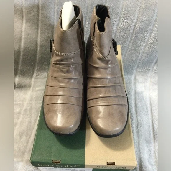 Romika Ibiza 106 Graphite Leather Ankle Boots EU 37 US 6 to 6.5 - Picture 2 of 10